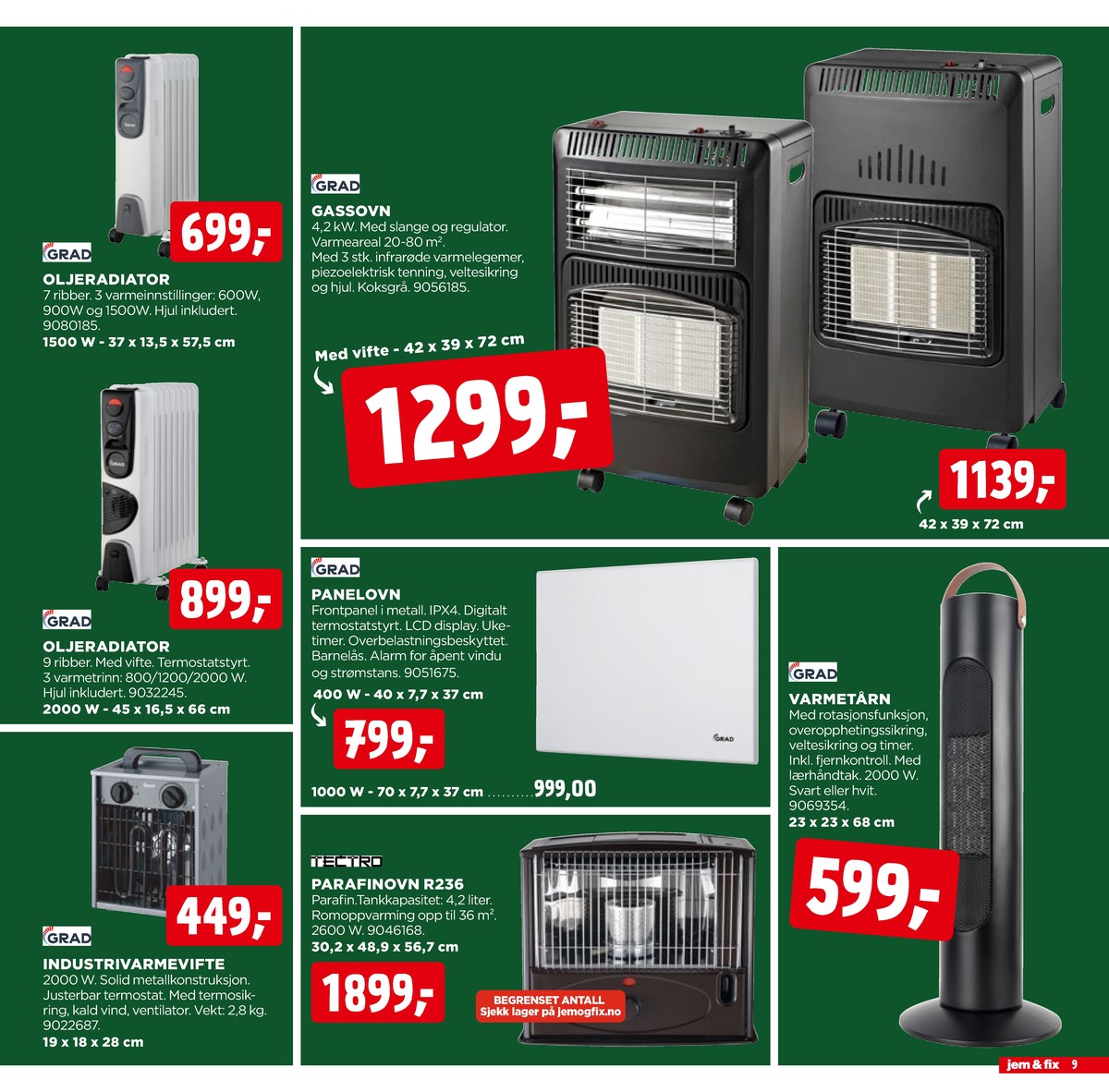 Se Jem & Fix kundeavis for uge 50 på Tilbudsuken.no. Se gode tilbud på mange varer. Les kundeavisen her! Side 9