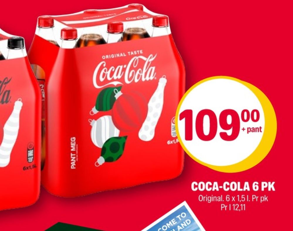 Coca-Cola, Coca Cola 6 pk.