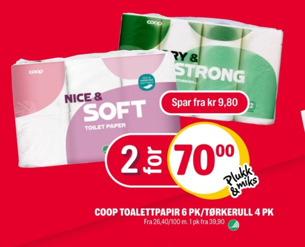 Coop Nice & Soft, Toalettpapir