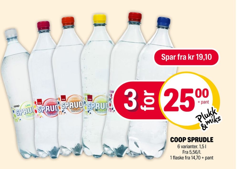 Sprudle, Vann med Kulsyre og Eple