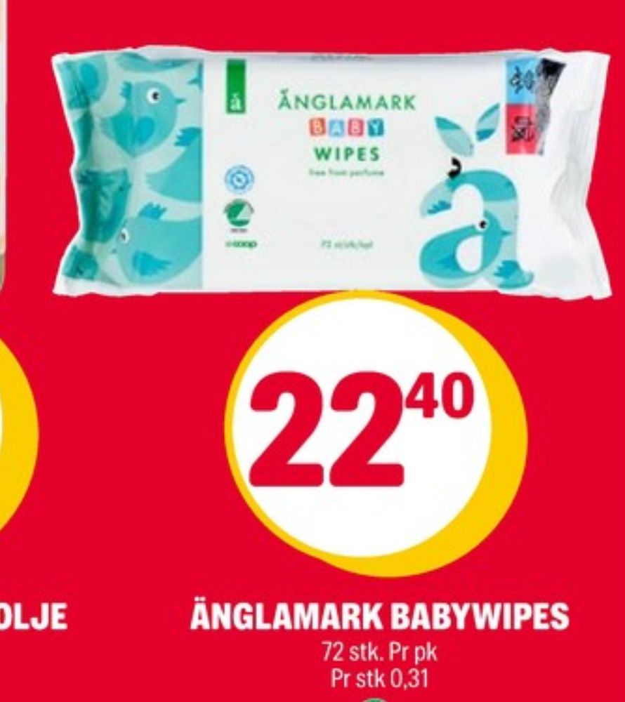 Änglamark, Våtservietter