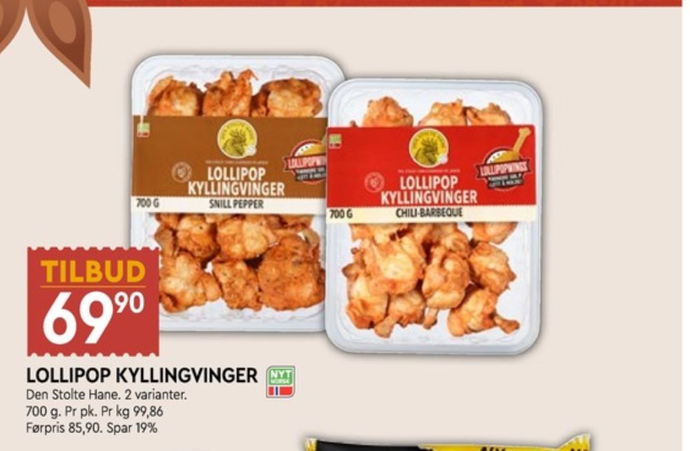 Den stolte hane, Kyllingvinger