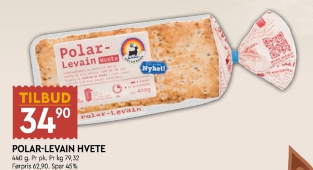 Polarbrød, Levain Hvete
