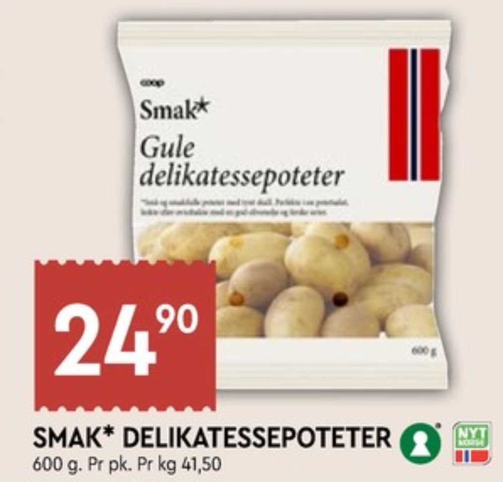 Smak, Poteter