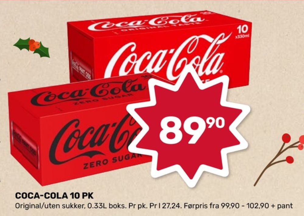 Coca-Cola Zero, Coca Cola Zero 10 pk.