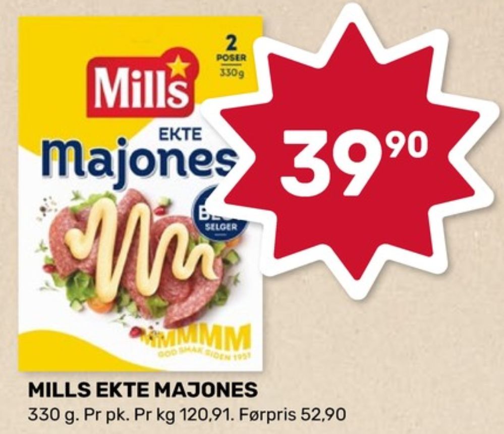 Mills, Ekte Majones