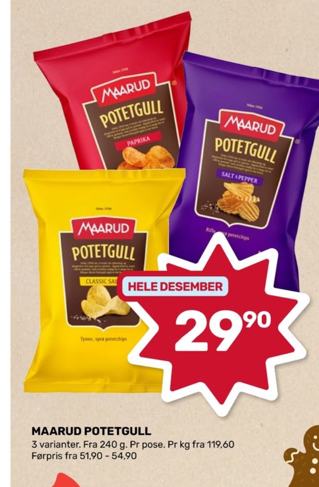 Maarud, Potetgull Salt & Pepper