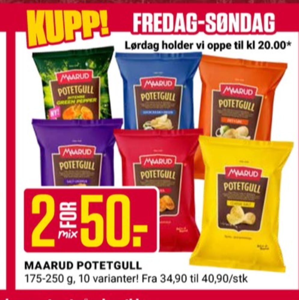 Maarud, Potetgull Salt & Pepper