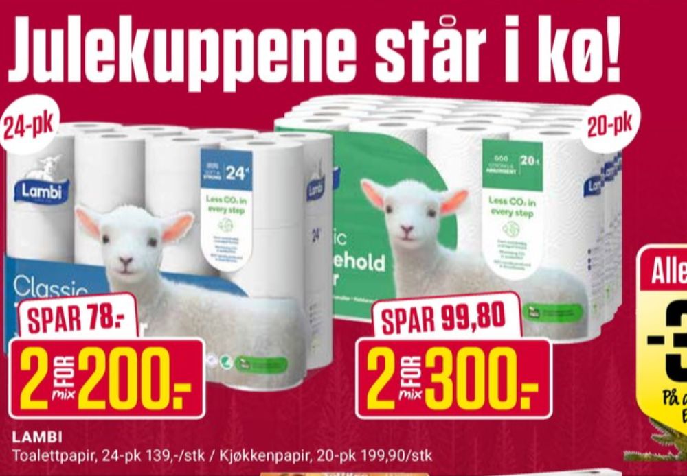 Lambi Classic, Toalettpapir