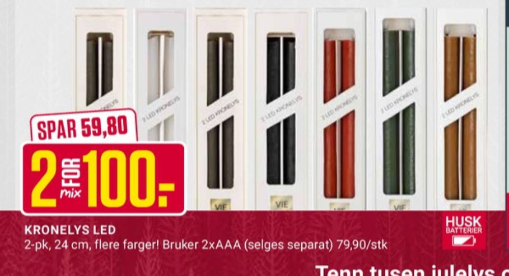 Vie selected, LED Lys