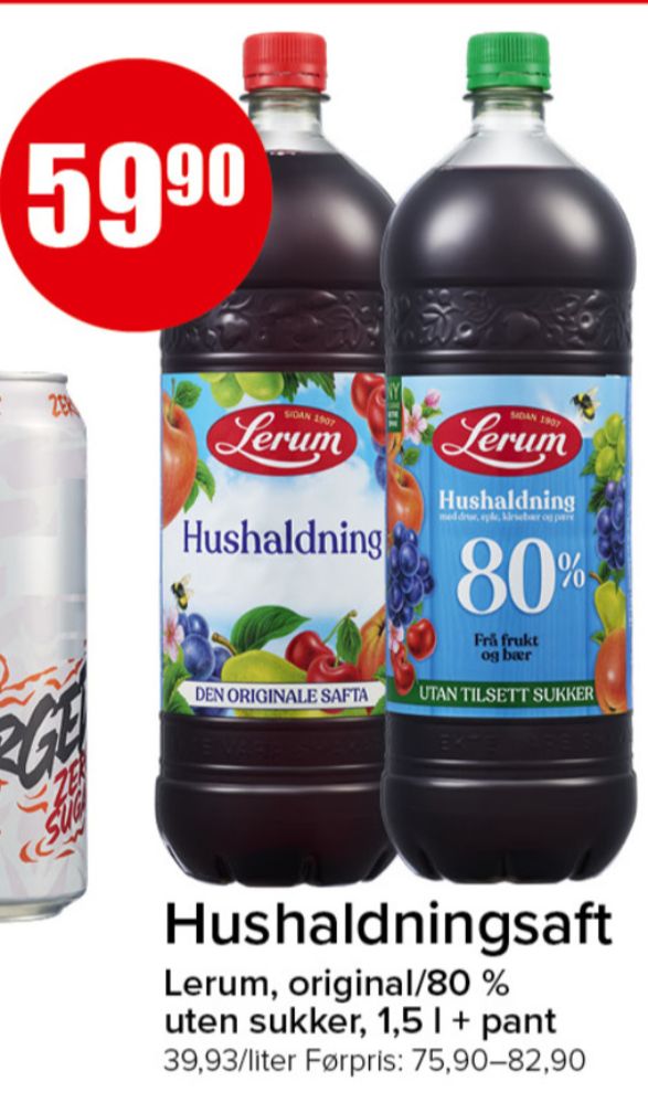 Lerum, Husholdningssaft