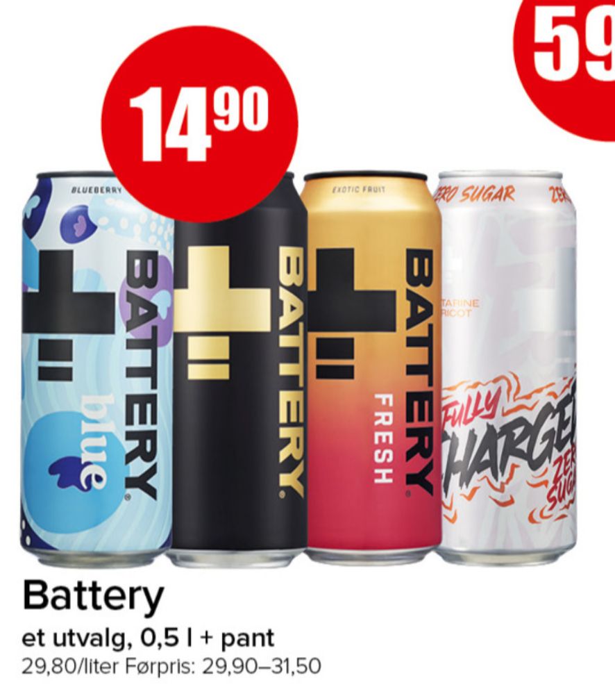 Battery, Energidrikk