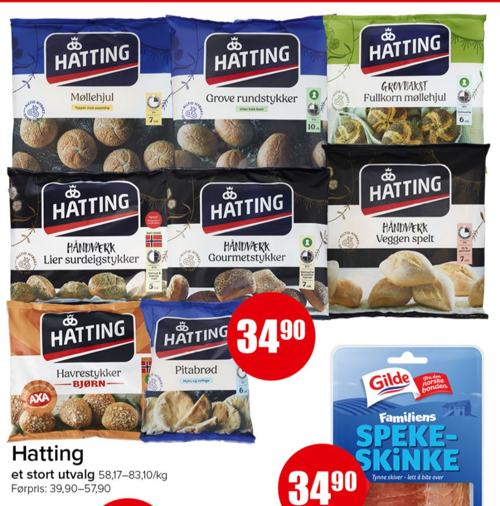 Hatting, Grove Rundstykker