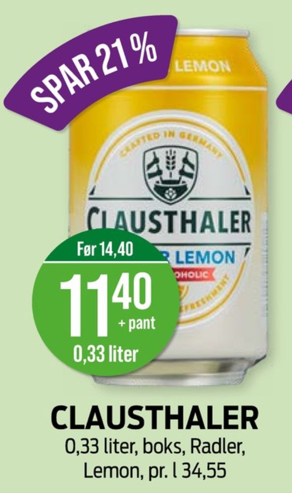Clausthaler, Radler Lemon