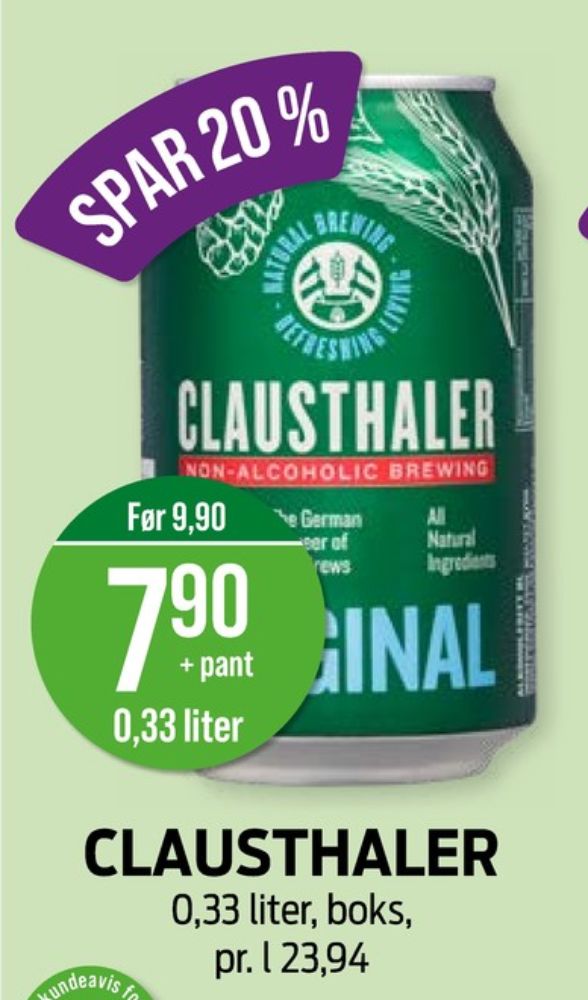 Clausthaler, Øl