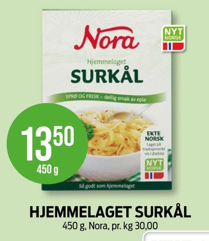 Nora, Surkål