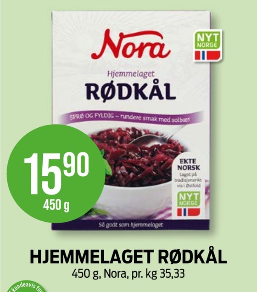 Nora, Rødkål