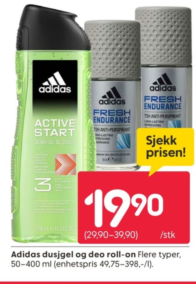 Adidas, Dusjsåpe