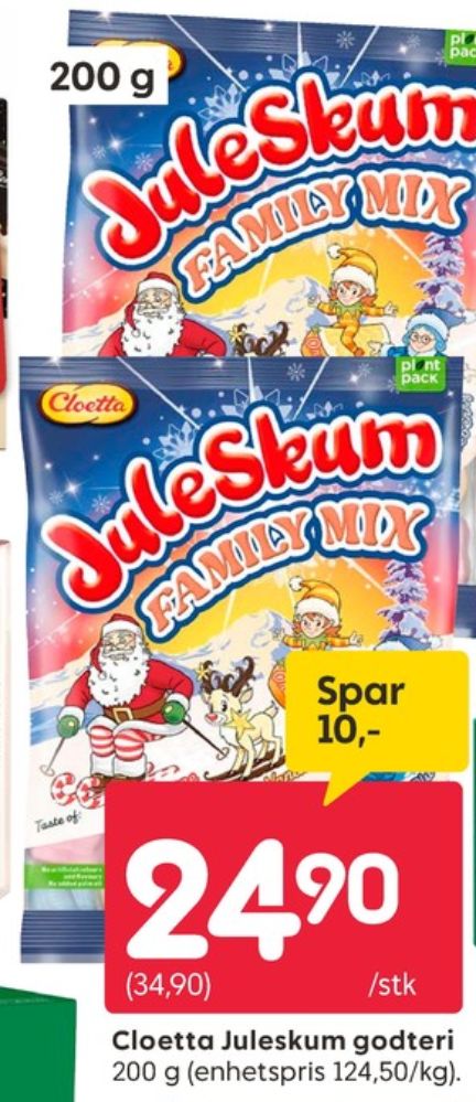 Cloetta Juleskum, Skum