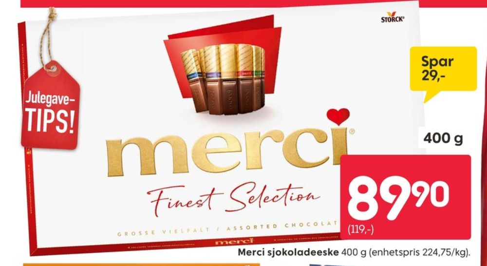 Merci, Sjokolade
