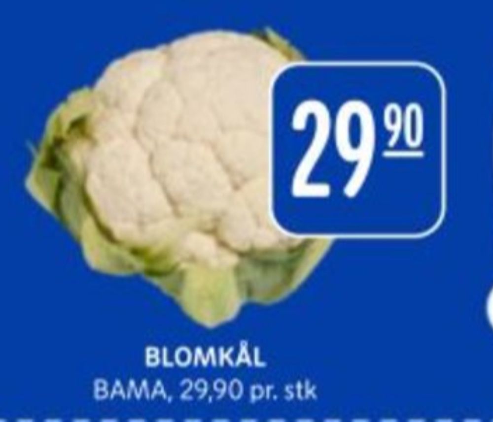 BAMA, Blomkål