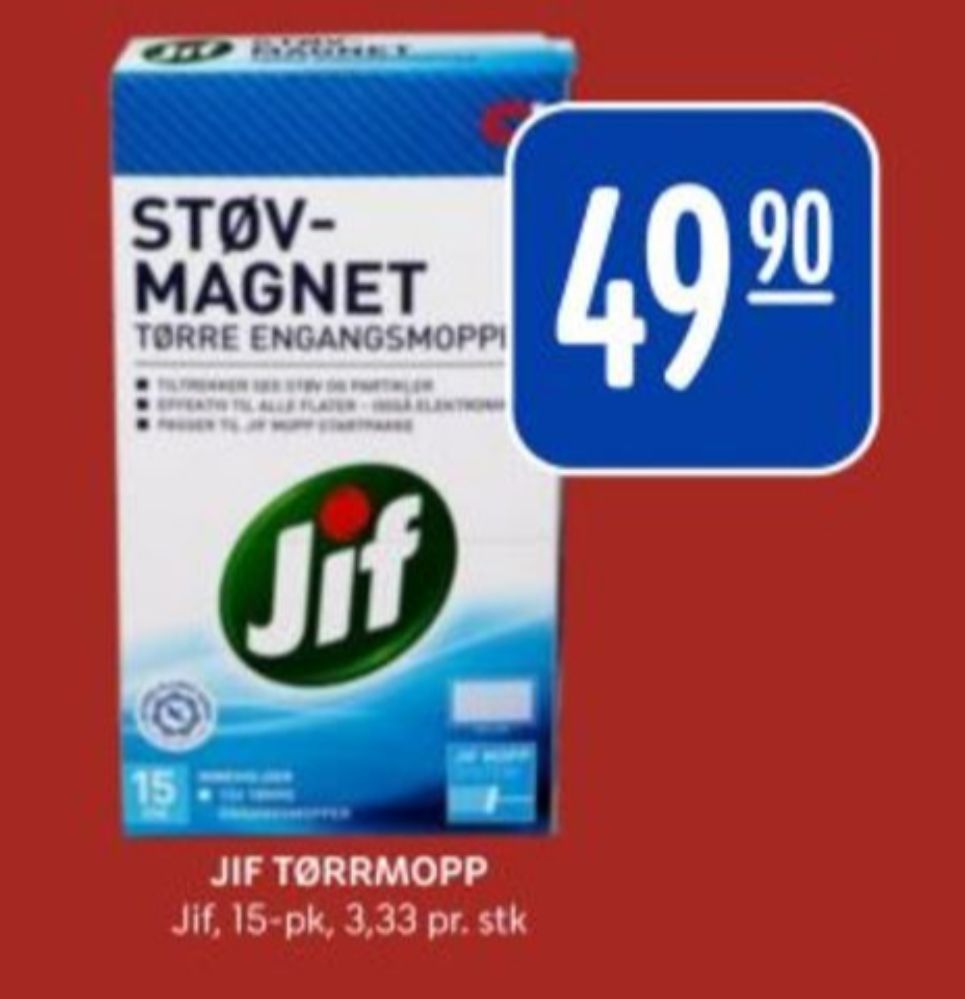 Jif, Engangsmopp