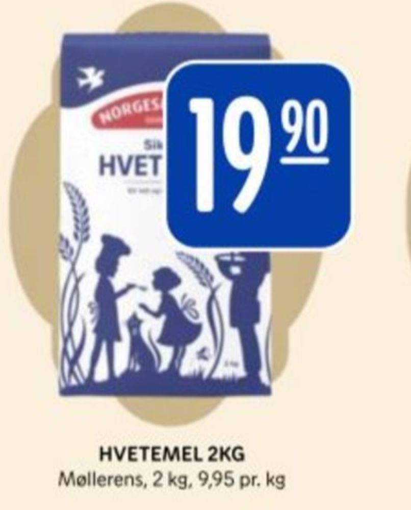 Norgesmøllene, Hvetemel Siktet