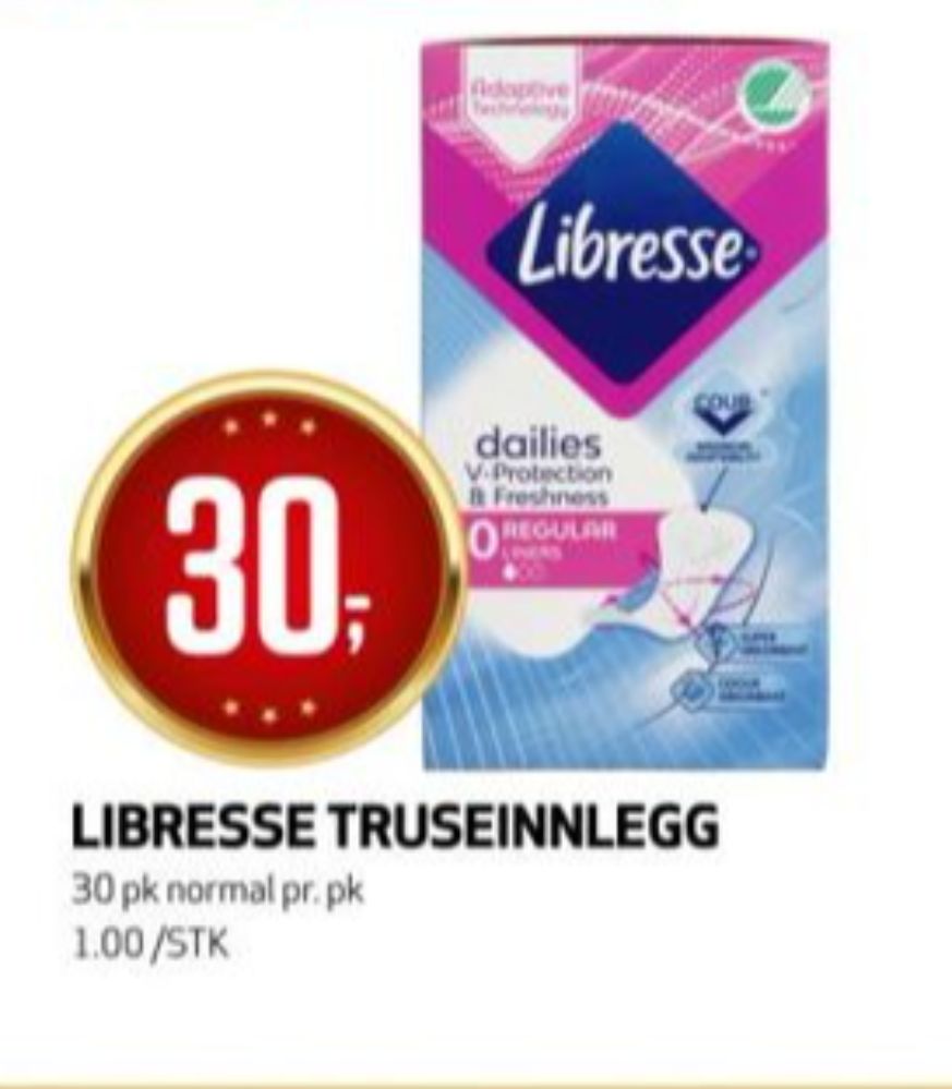 Libresse, Truseinnlegg