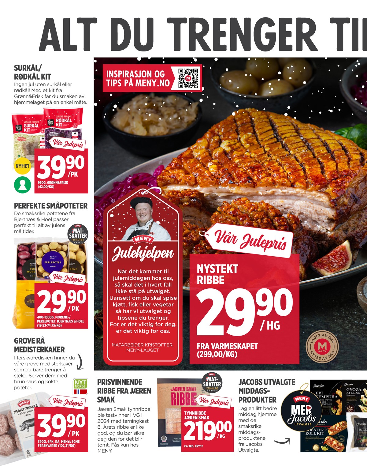 Se Meny kundeavis for uke 51 på Tilbudsuken.no. Se gode tilbud på mange varer, f.eks. rødkål kit grønn og frisk eller surkål kit grønn og frisk. Les kundeavisen her! Side 4