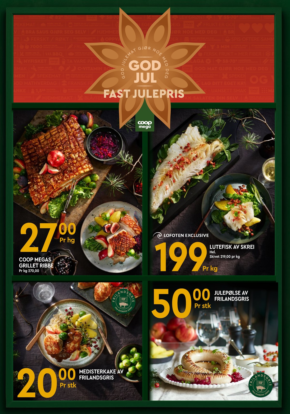 Se Coop Mega kundeavis for uke 51 på Tilbudsuken.no. Se gode tilbud på mange varer, f.eks. delikatesse ukjent eller lutefisk ukjent. Les kundeavisen her! Side 10