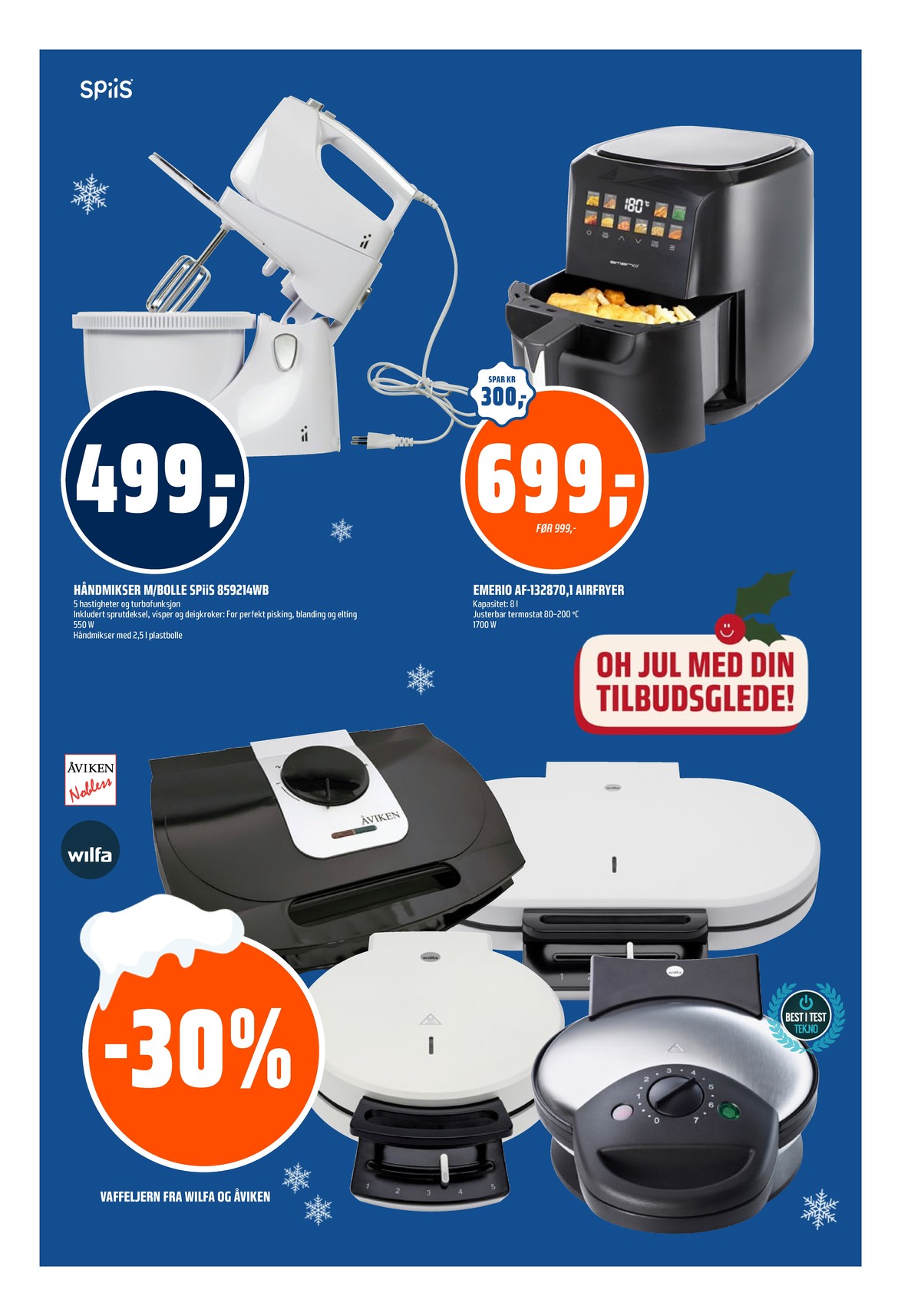 Se Coop Obs kundeavis for uke 51 på Tilbudsuken.no. Se gode tilbud på mange varer, f.eks. airfryer emerio eller håndmikser spiis. Les kundeavisen her! Side 21