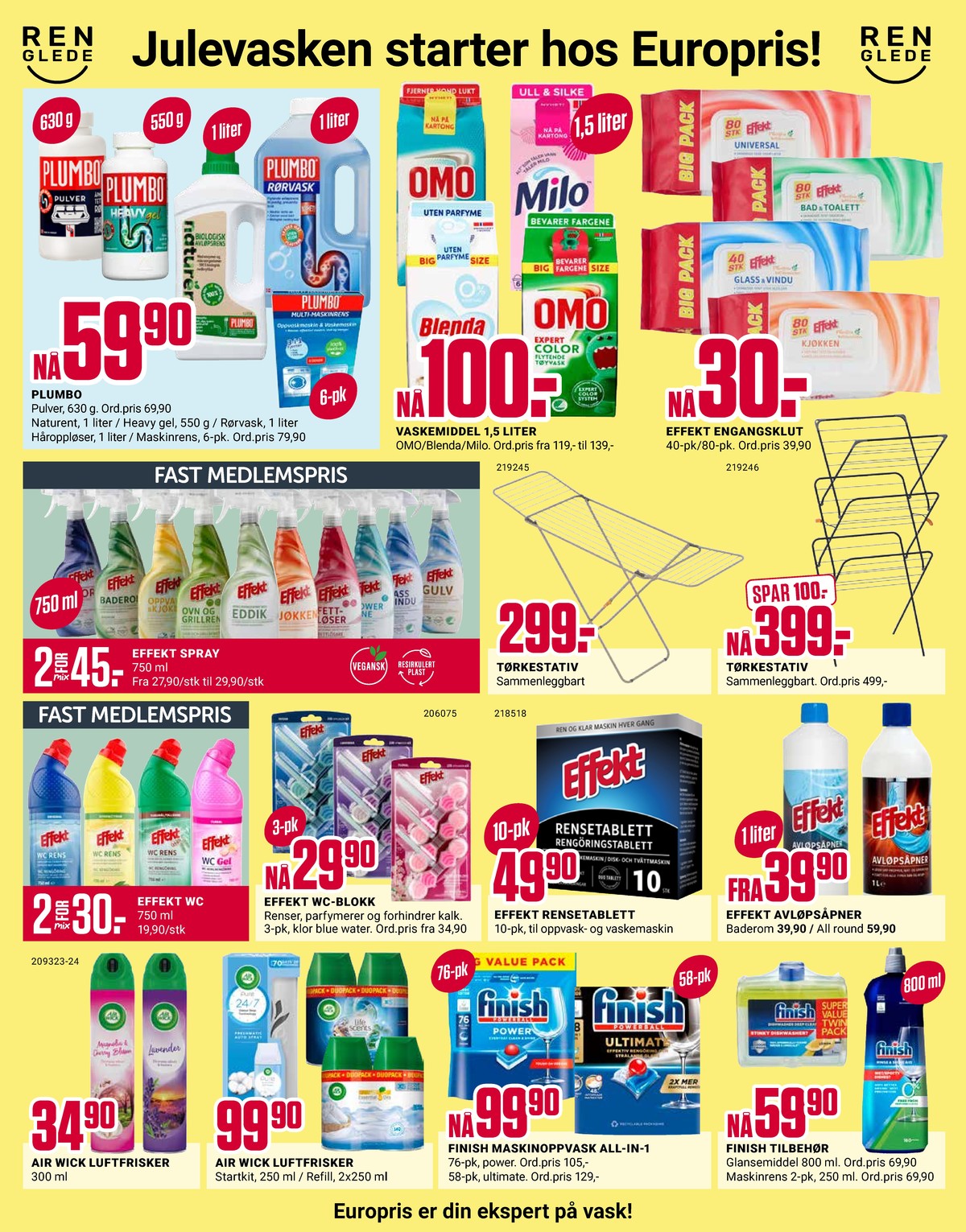 Se Europris kundeavis for uke 51 på Tilbudsuken.no. Se gode tilbud på mange varer, f.eks. rengjøringsserviet effekt eller tørkestativ ukjent. Les kundeavisen her! Side 4