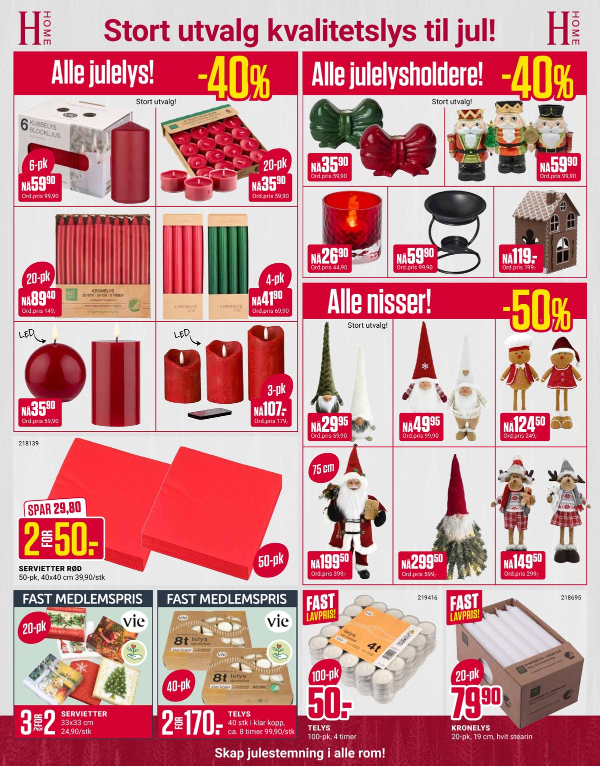 Se Europris kundeavis for uke 51 på Tilbudsuken.no. Se gode tilbud på mange varer, f.eks. servietter ukjent eller julenisse ukjent. Les kundeavisen her! Side 6