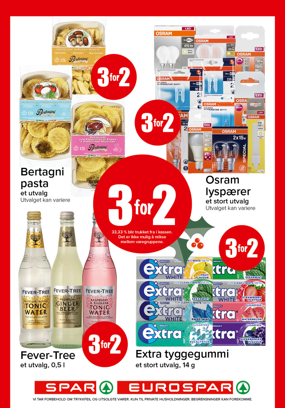 Se Spar - Eurospar kundeavis for uke 51 på Tilbudsuken.no. Se gode tilbud på mange varer, f.eks. pasta bertagni eller tonic fever-tree. Les kundeavisen her! Side 13