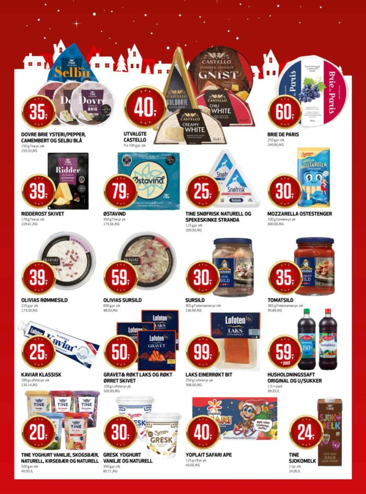 Se Bunnpris kundeavis for uke 51 på Tilbudsuken.no. Se gode tilbud på mange varer, f.eks. brie brie de paris eller mozzarella synnøve finden. Les kundeavisen her! Side 13