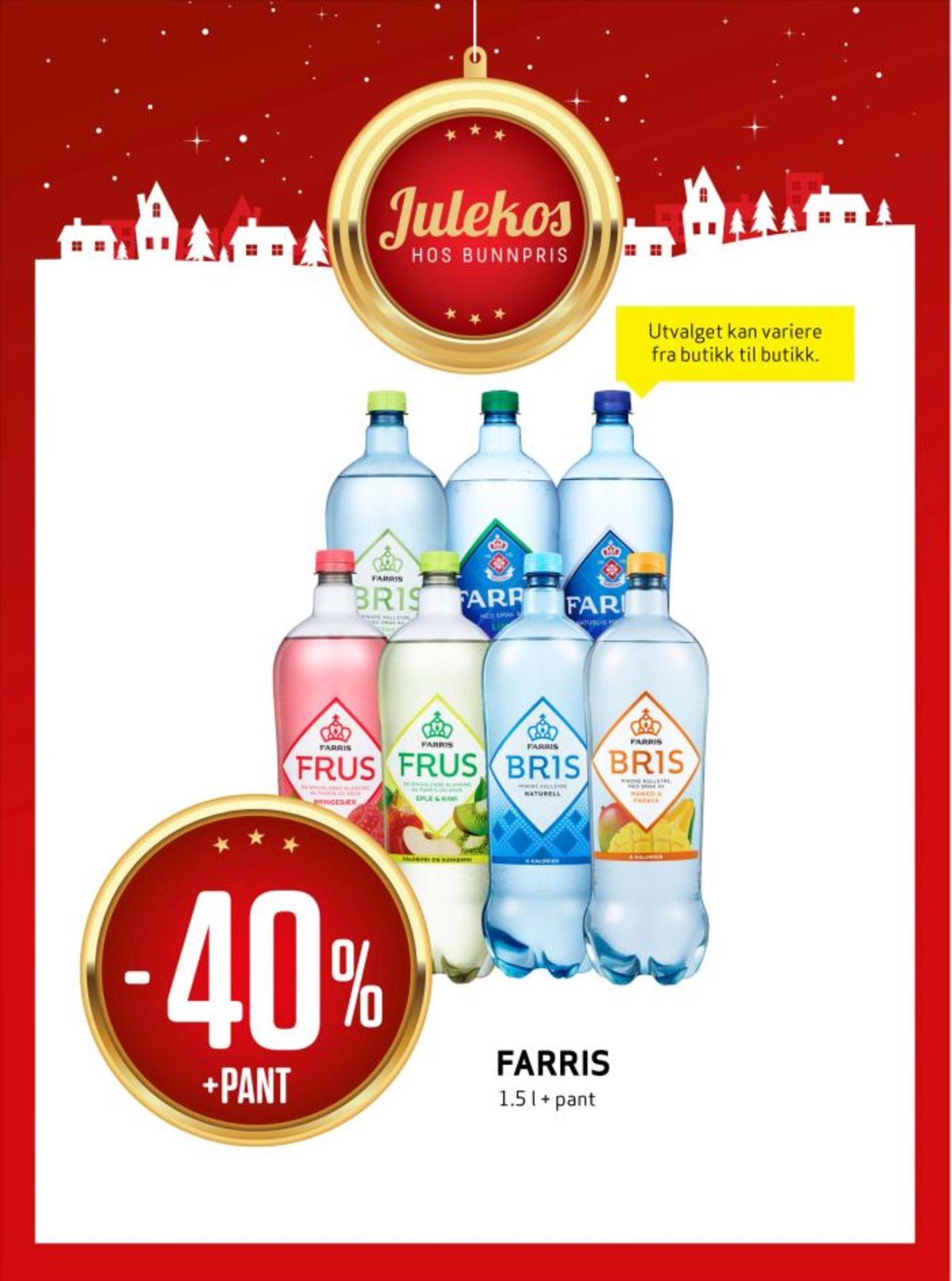 Se Bunnpris kundeavis for uke 51 på Tilbudsuken.no. Se gode tilbud på mange varer, f.eks. mineralvann bris eller mineralvann farris. Les kundeavisen her! Side 14