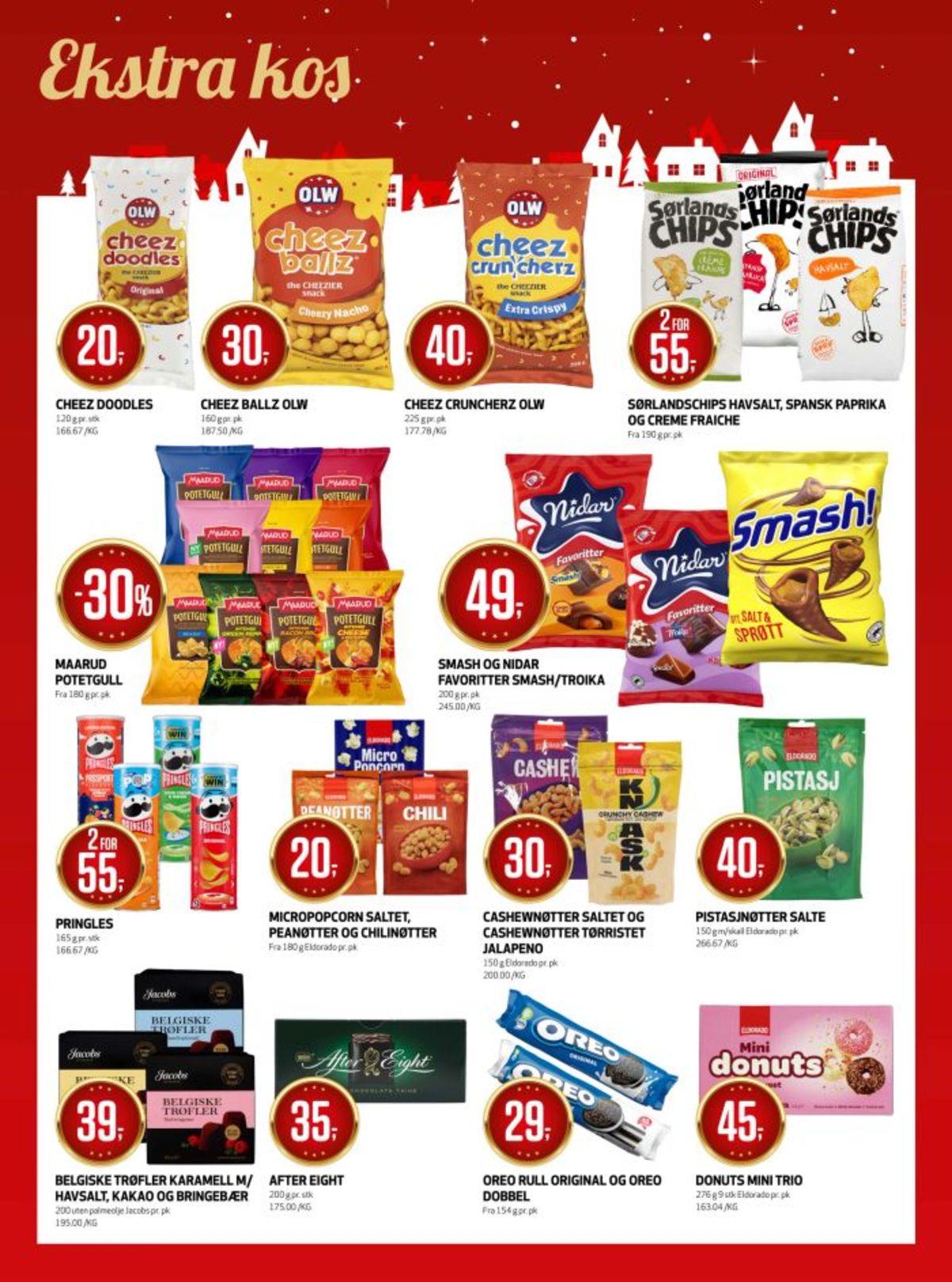 Se Bunnpris kundeavis for uke 51 på Tilbudsuken.no. Se gode tilbud på mange varer, f.eks. cheez doodles olw eller cheez ballz olw. Les kundeavisen her! Side 16