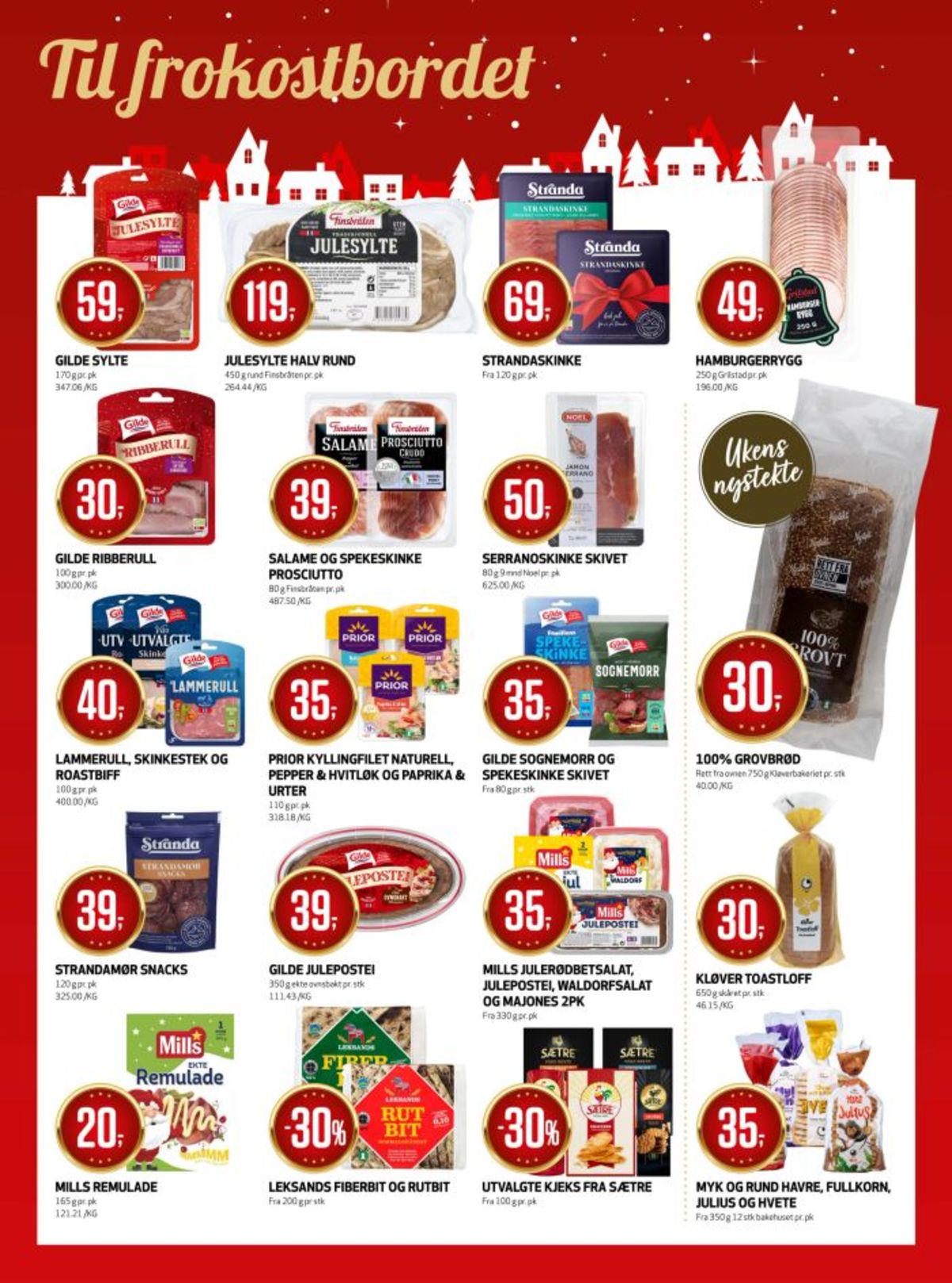 Se Bunnpris kundeavis for uke 51 på Tilbudsuken.no. Se gode tilbud på mange varer, f.eks. julesylte gilde eller julesylte finsbråten. Les kundeavisen her! Side 10