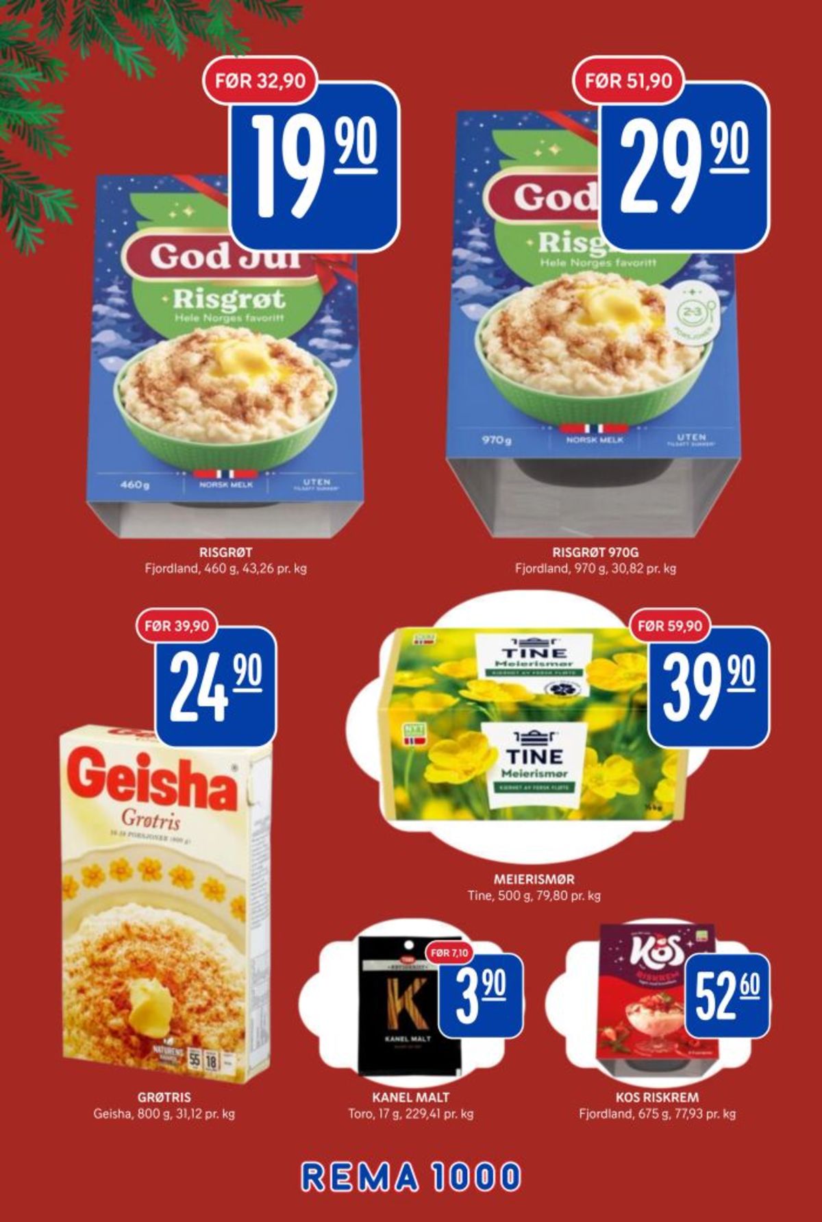 Se Rema 1000 kundeavis for uke 51 på Tilbudsuken.no. Se gode tilbud på mange varer, f.eks. risgrøt fjordland eller risgrøt fjordland. Les kundeavisen her! Side 10