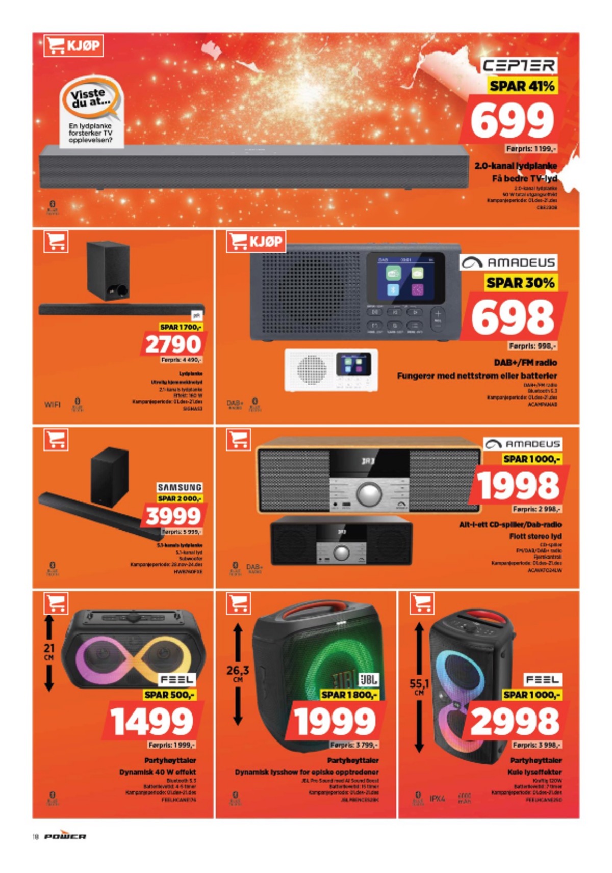 Se Power kundeavis for uge 51 på Tilbudsuken.no. Se gode tilbud på mange varer. Les kundeavisen her! Side 18