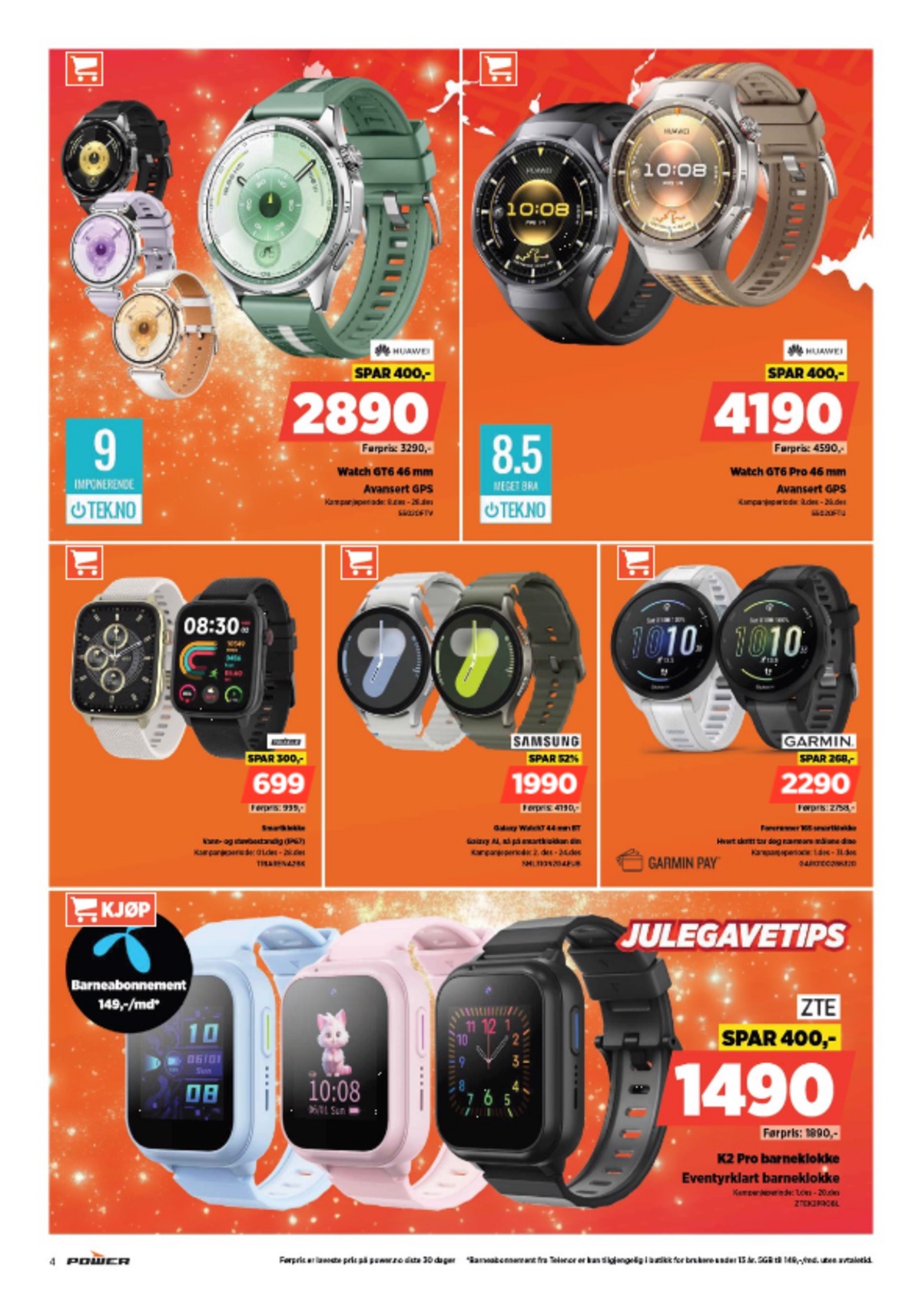 Se Power kundeavis for uge 51 på Tilbudsuken.no. Se gode tilbud på mange varer. Les kundeavisen her! Side 4