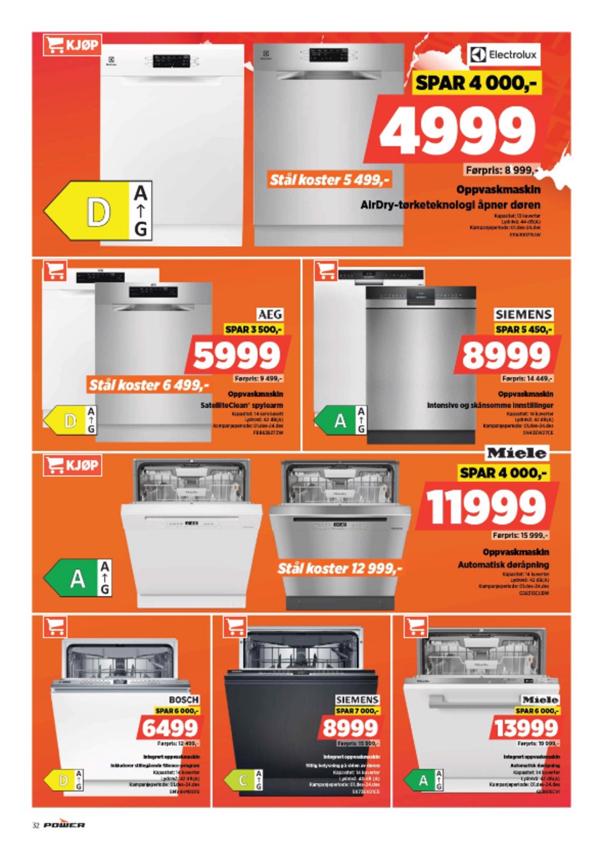 Se Power kundeavis for uge 51 på Tilbudsuken.no. Se gode tilbud på mange varer. Les kundeavisen her! Side 32