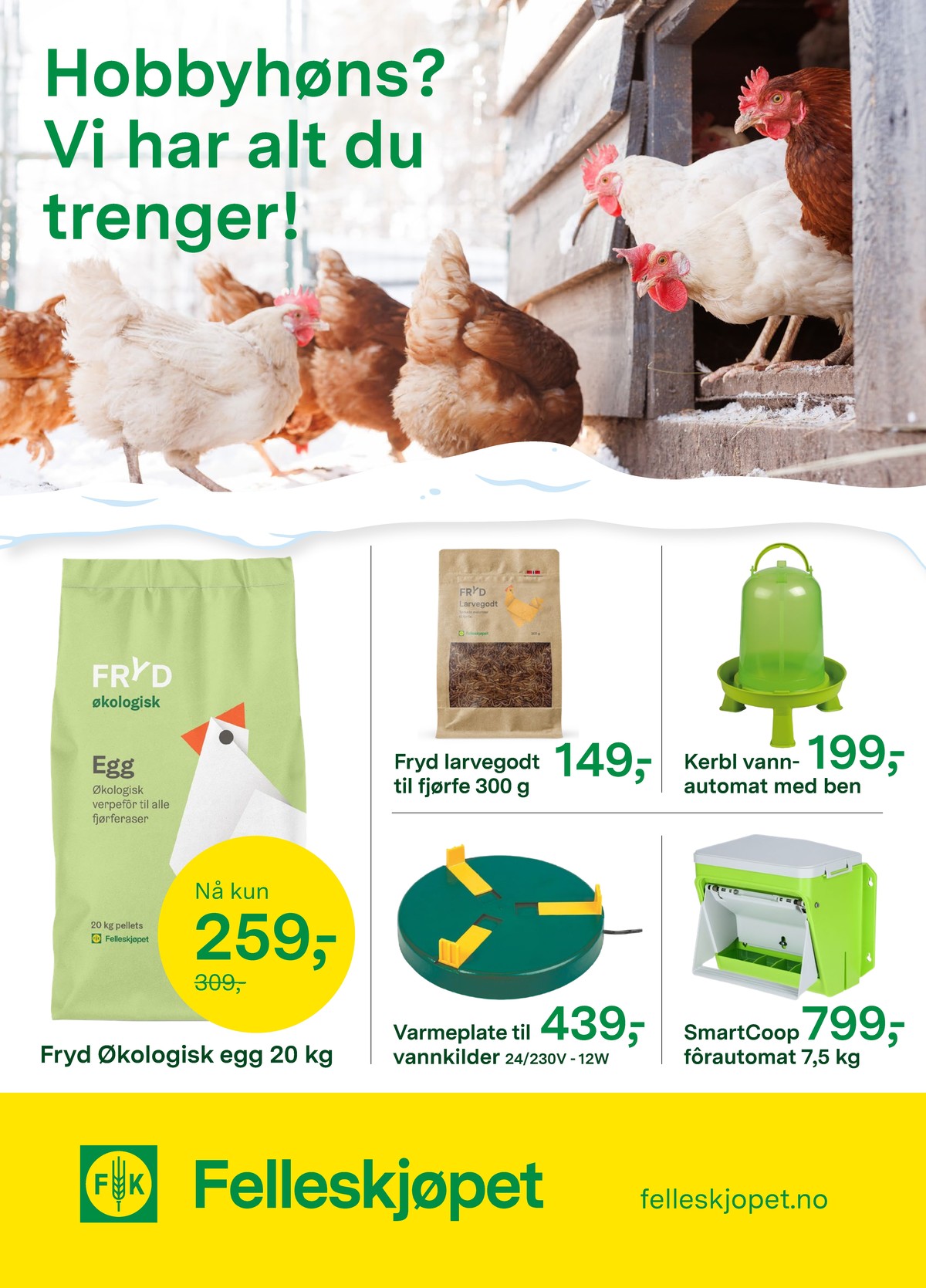 Se Felleskjøpet kundeavis for uge 52 på Tilbudsuken.no. Se gode tilbud på mange varer. Les kundeavisen her! Side 16