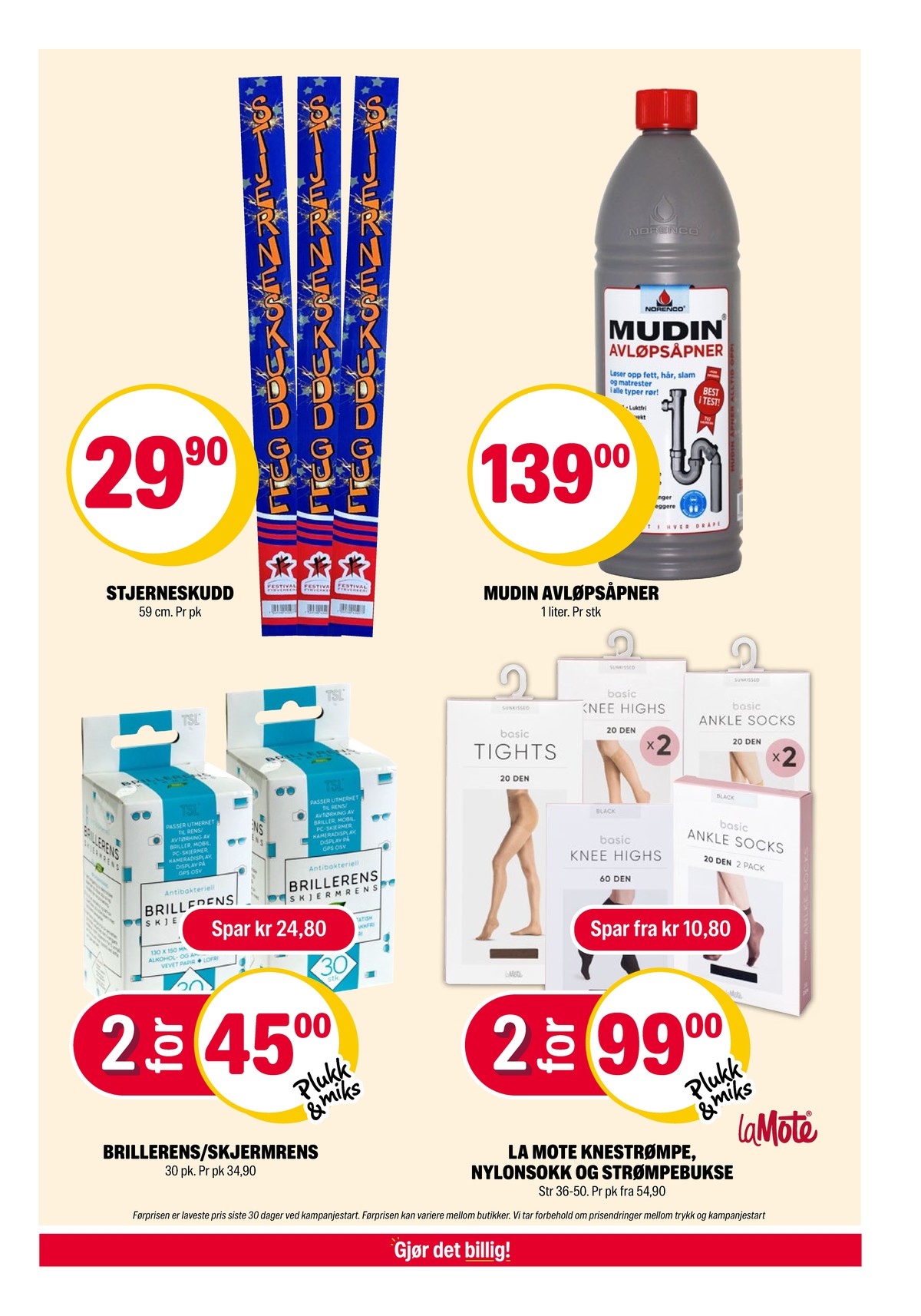 Se Coop Extra kundeavis for uke 52 på Tilbudsuken.no. Se gode tilbud på mange varer, f.eks. fyrverkeri ukjent eller avløpsåpner mudin. Les kundeavisen her! Side 20