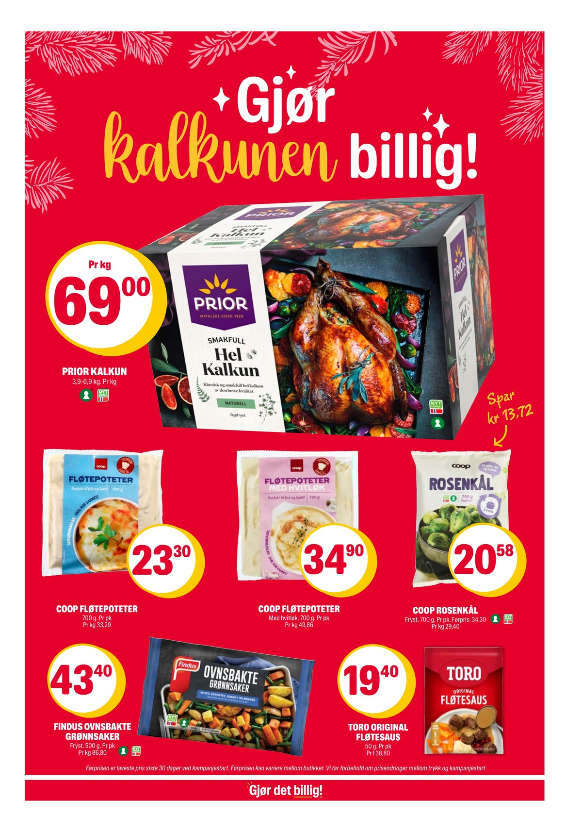 Se Coop Extra kundeavis for uke 52 på Tilbudsuken.no. Se gode tilbud på mange varer, f.eks. kalkun prior eller rosenkål coop. Les kundeavisen her! Side 4