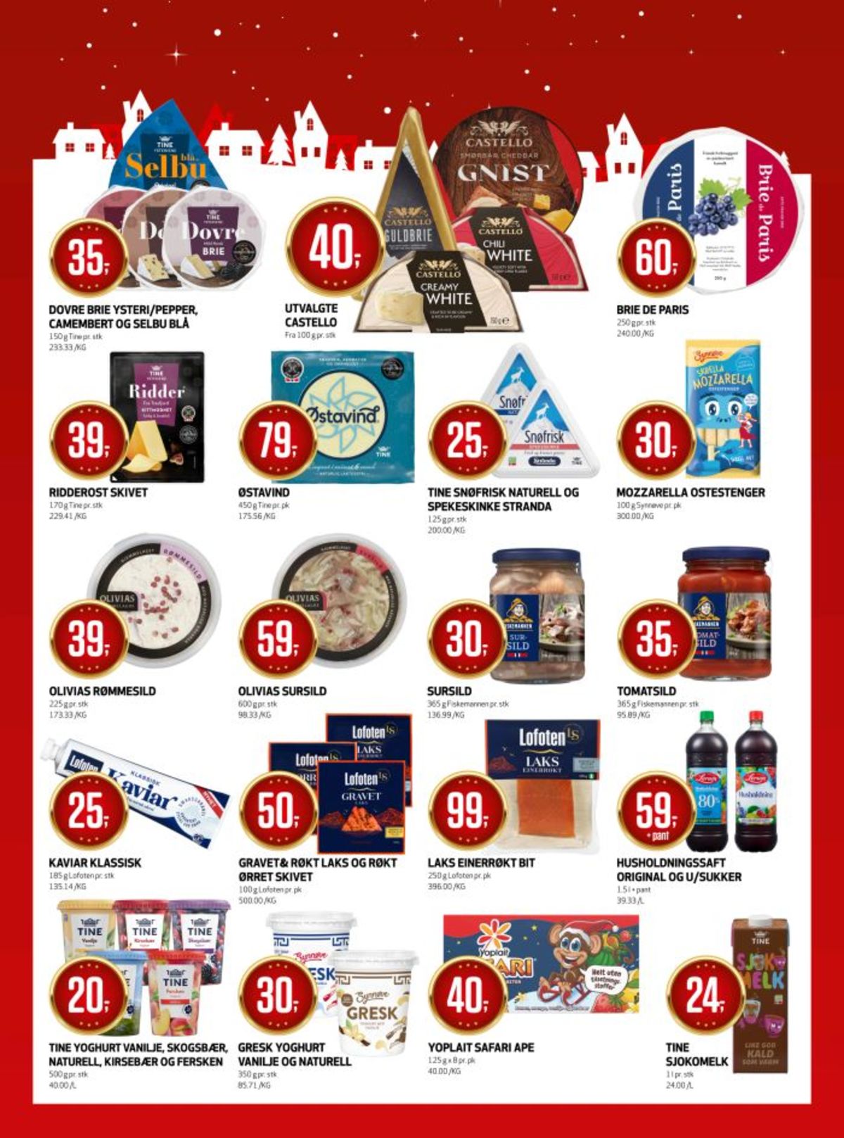 Se Bunnpris kundeavis for uke 52 på Tilbudsuken.no. Se gode tilbud på mange varer, f.eks. brie dovreost eller camembert dovreost. Les kundeavisen her! Side 14