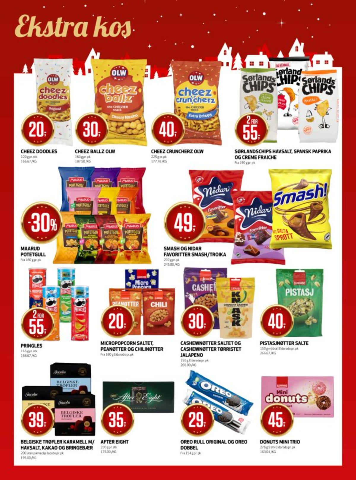 Se Bunnpris kundeavis for uke 52 på Tilbudsuken.no. Se gode tilbud på mange varer, f.eks. cheez doodles olw eller potetgull chips maarud. Les kundeavisen her! Side 17