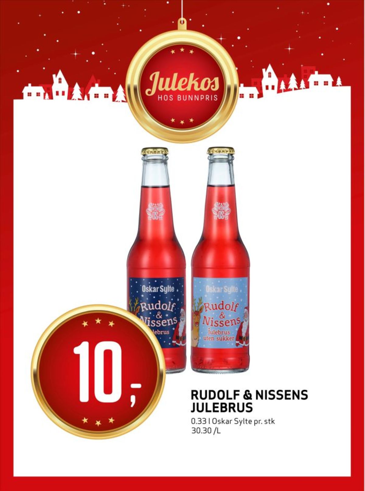 Se Bunnpris kundeavis for uke 52 på Tilbudsuken.no. Se gode tilbud på mange varer, f.eks. julebrus rudolf & nissens eller andre varer. Les kundeavisen her! Side 18