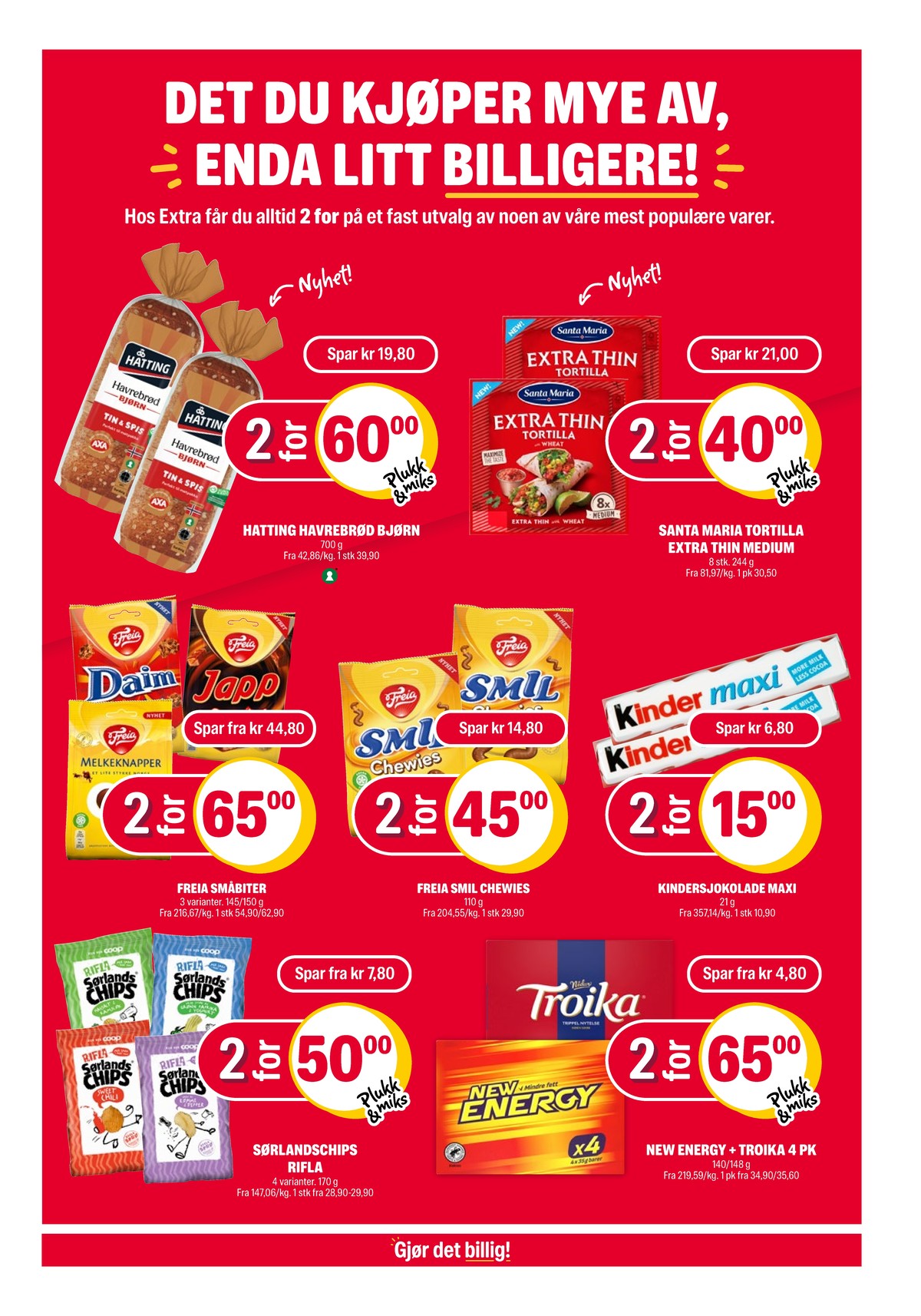 Se Coop Extra kundeavis for uge 10 på Tilbudsuken.no. Se gode tilbud på mange varer. Les kundeavisen her! Side 22