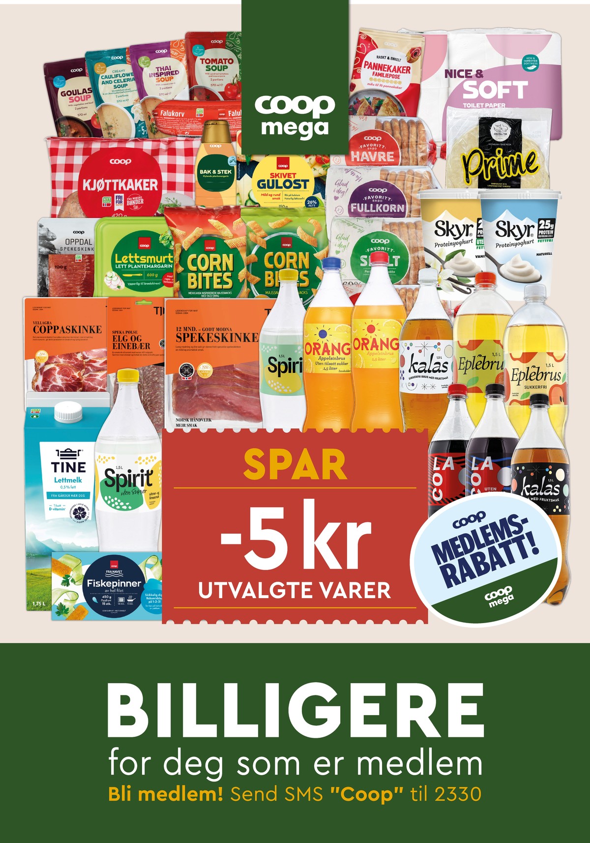 Se Coop Mega kundeavis for uge 10 på Tilbudsuken.no. Se gode tilbud på mange varer. Les kundeavisen her! Side 18